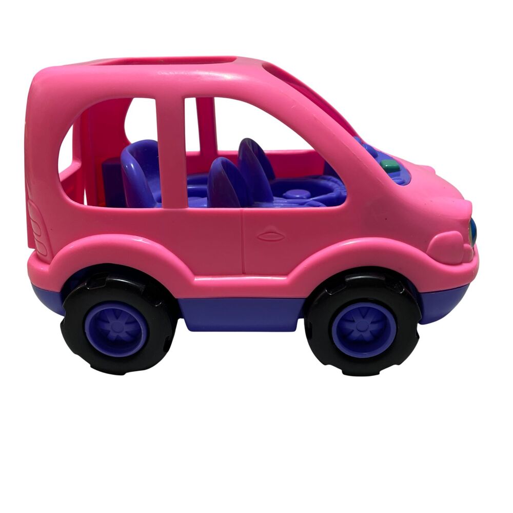 Fisher Price 2002 Working Little People Pink Musical SUV Open & Close